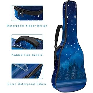 Housse pour guitare avec bretelles – Étui rembourré étanche, housse de guitare acoustique et classique , Scène de ciel… - Les Beatles, Paul McCartney, John Lennon, RIngo Starr, George Harrison Housse pour guitare avec bretelles - Étui rembourré étanche, housse de guitare acoustique et classique , Scène de ciel… – Image 4