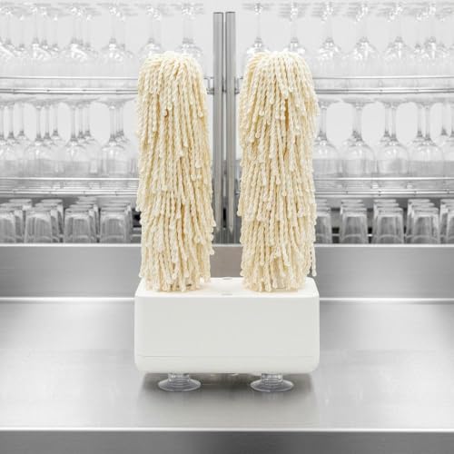 Pulidor de vidrio blanco doméstico, herramienta de cocina portátil con cepillo 6