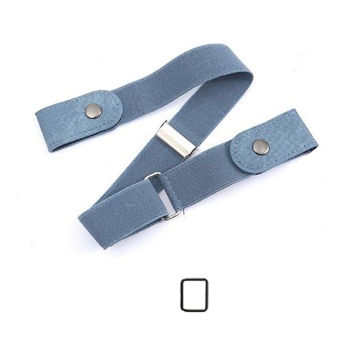 Image of Toxen Invisible Buckle-less Jeans Belt with Ring Adjustable Buckle Free Waist Belt Elastic Belt for Jeans Pants Skirts Women or Men