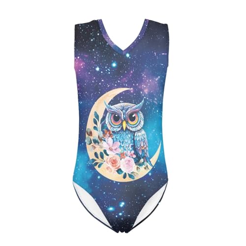 Image of Girls Fashion Print One Piece Swimsuit Bathing Suit Gymnastic Leotard for Kids, 5-14 Years