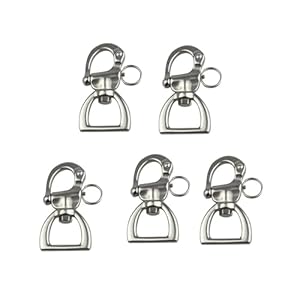 LZZYFPX Schwenkbarer Schnappschäkel mit Blattfeder (1PCS)