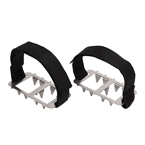01 02 015 Crampons à 10 Dents, chaîne de Chaussures à Crampons ergonomiques antidérapantes résistantes à l'usure pour l'escalade Cover