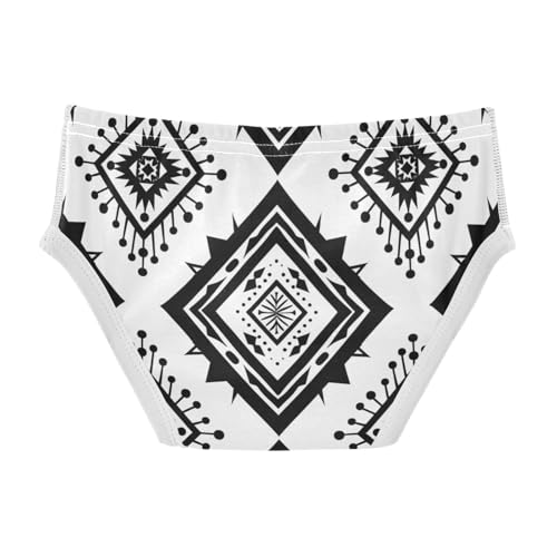 GuoChe Toddler Underwear Boy Cotton Black and White Pattern in Sizes 2T,3T, 4T, 5T, 6Y and 8Y2