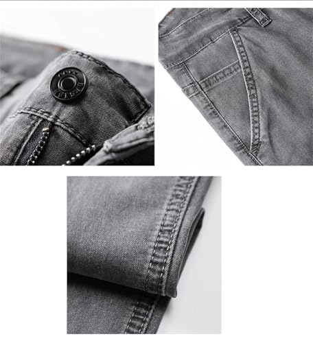 Men's Ice Silk Thin Jeans Classic High Waist Drape Loose Straight Denim Pants Business Casual Trousers2