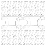 BESPORTBLE 60 Stück S Förmige Kleiderbügel Verbindungshaken aus Kunststoff Platzsparend Belastbar Kleiderorganizer für Schrank und Garderobe