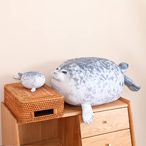 Jouet phoque en coton cadeau d'anniversaire avec 4 bébés secrets - 5