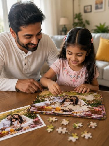 Image of Customized Rectangular Wooden Photo Puzzle
