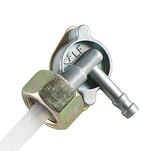 OQUGRHR 14mm Benzinhahn Ersatz für Benzinhahn Kraftstofftank Ein/Aus Ventil Schalter für motorisiertes Fahrrad 50cc 49cc 66cc 80cc 125cc