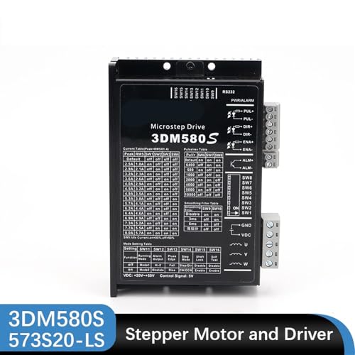 Moteur pas à pas triphasé 1.5 Nm avec pilote 3DM580S 5.8A pour commande CNC - 2