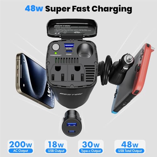 BESTEK 200W Power Inverter