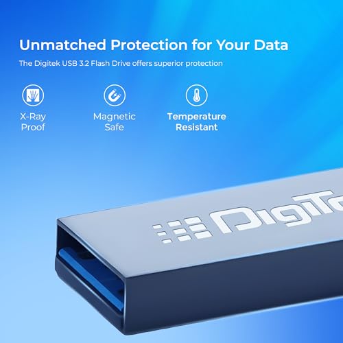 Image of Digitek (Dud 32G V3.2) USB 3.2 Flash Drive, 32GB Storage, High Speed Read & Write, Pen Drive, Magnetic, X-Ray & Temperature Resistant, Compatible with Windows & Mac OS
