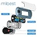 mibest OLED Finger Pulse Oximeter, O2 Meter, Dual Color White/Light Blue