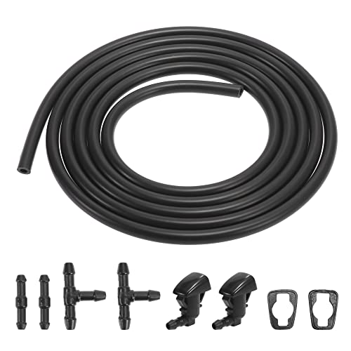 X AUTOHAUX 7uds Coche Delantero Parabrisas Lavado Boquillas 2 Metros Manguera 55079049AA