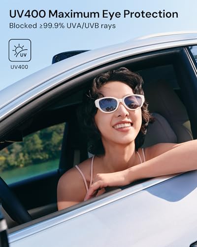 BENEUNDER Women's Polarized Sunglasses - UV400 Trendy Folding Lightweight Shades, Retro Classic Designer Style3