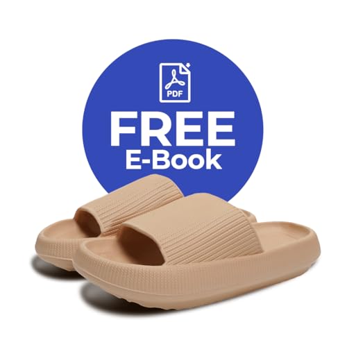 Image of Cloud Slides For Women And Men - Comfy Non Slip Indoors Slippers For Shower Spa Pool College Outdoors Slides - Soft And Cozy Open Toe House Sandals Thick Soles