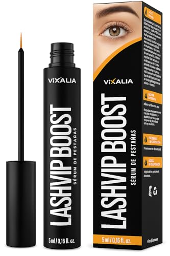 Vixalia Serum Pestañas y Cejas 5 ML - Crecimiento y Volumen en 25 días | LashVip Serum Profesional para el Crecimiento de Pestañas y Cejas, Más Largas, Fuertes y con Densidad - [Fabricado en España]