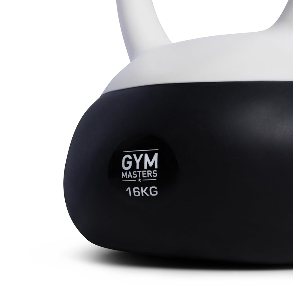 Kettlebell 16 kg Soft Neopren Hantel für Krafttraining, Functional Fitness & Home Gym – Stoßfest und Bodenschonend – Gym Masters