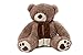 MyTeddyWorld Big Teddy Bear - Peluche géante à câliner - Cadeau en Peluche pour Les Enfants - Parfait pour l'anniversaire, Le Mariage, la Saint-Valentin et Noël. (90cm, Marron)