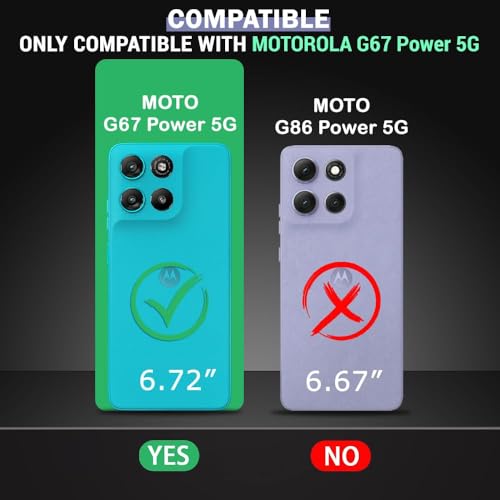 Image of Back Cover | MagFit Ring Design (Non-Magnetic) | Shockproof Protection | Anti-Slip Grip | Raised Camera Edges | Slim Protective Case for Motorola Moto G67 Power 5G / G57 Power 5G (Matte Black)