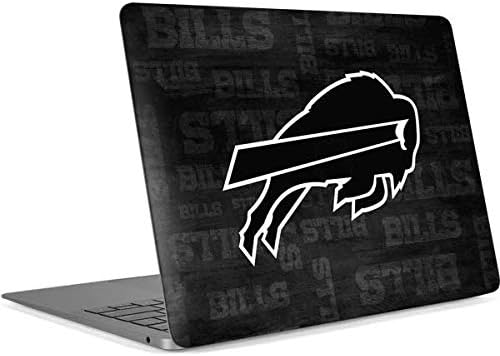 Skinit Decal Laptop Skin Compatible with MacBook Air 13in Retina (2018-2019) - Officially Licensed NFL Buffalo Bills Black & White Design