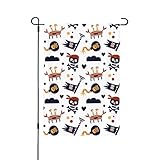 Bandera de jardín de doble cara para exteriores, banderas colgantes de 12 x 18 pulgadas (30 x 45 cm)