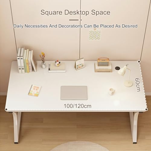 Bureau d'ordinateur en bois et métal 120x60 cm pour espace télétravail