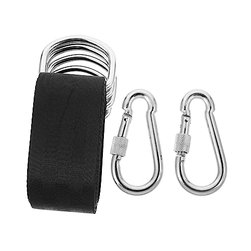 Toyvian 1 Set Hammock Strap Hanging Kit for Outdoor Swings Durable Connection Straps with Parent Interaction Easy to Carry Install High Strength Design for Safety
