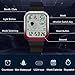 Imagen de RORIOS Reloj Cuadrados de Pulsera para Hombre Reloj Multifuncional Electrónico Relojes 50M Impermeable Reloj Casuales Digital Reloj Correa de Goma Negro Rojo