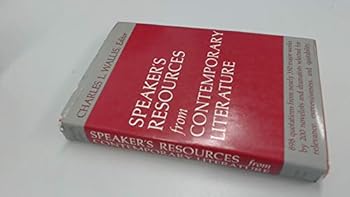 Hardcover Speaker's Resources from Contemporary Literature Book