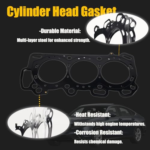 Image of HS26435PT MLS Cylinder Head Gasket Fit for 2008-2015 Honda Accord CR-V Crosstour Civic 2009-2015 Acura ILX TSX 2.4L L4 12251R40A01 K24Z1