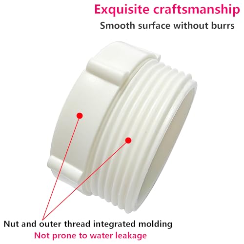 Qrity 1PCS Kitchen Sink Waste Pipe Fitting 39mm Female Thread to 46mm Male Thread Reducer for Odour Traps Siphon - Image 4