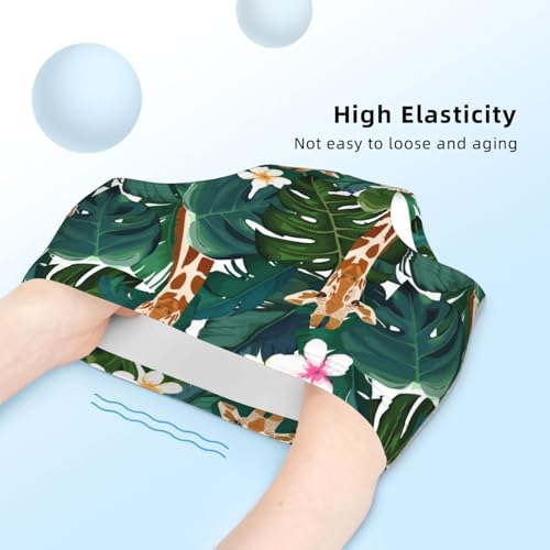 Giraffe And Hibiscus Flower Girls' Underwear Soft Cotton Little Girls Panties Comfort Briefs4