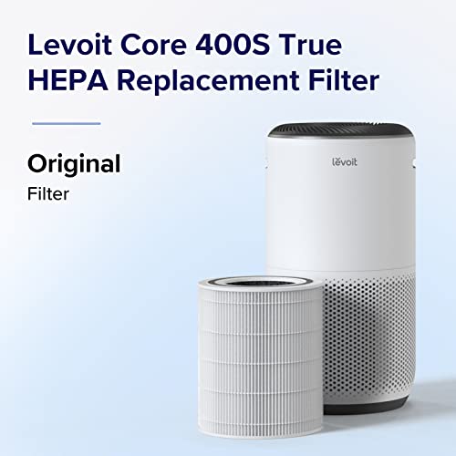 Image of LEVOIT Core 400S-P Air Purifier and Genuine Replacement Filter, Supports HEPA Sleep Mode, High-Efficiency Activated Carbon for Removal of Smoke, Odor, Allergens, Pollen