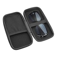 CYUXING Doppellagige Aufbewahrungsbox für Sonnenbrillen, Brillenetui für mehrere Brillen, Gute Größe zum Schutz der Brille, Sonnenbrillen-Organizer mit Reißverschluss, geeignet für unterwegs