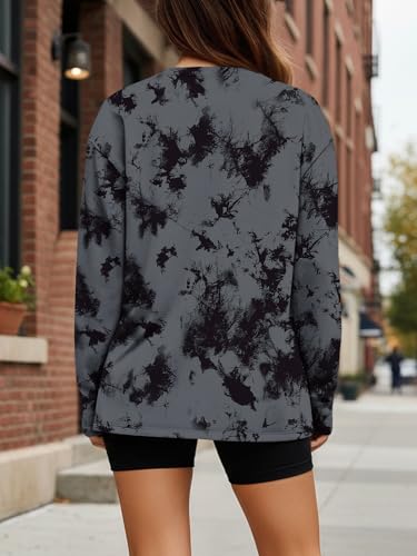 Image of Trendy Queen Womens Oversized Long Sleeve Shirts Fall Tops 2026 Basic Tees