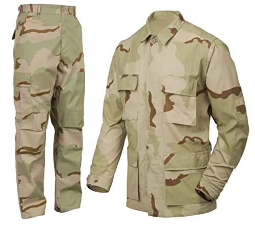 DLP Tactical BDU Combat Pants & Jacket Set Ripstop PolyCotton Reinforced Knees & Elbow Military-Style Uniform product thumbnail 6