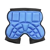 MERIGLARE Jugend Schutz Hose Protektor Hip Protector Hüftschutz Schutzshorts Steißbeinschutz Polsterung Stoßdämpfend mit Eva Und für Rollschuhlaufen Skateboard Training Alltag , Blau , Einheitsgröße