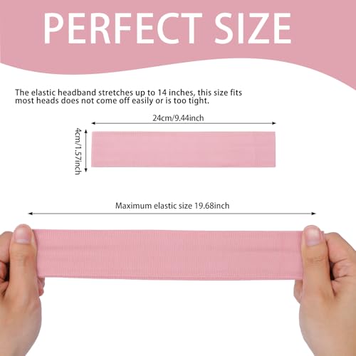 Image of Workout Headbands Non Slip Headband Sport Headbands Sweatbands Elastic Sport Hair Bands for Sports Travel Indoor Fitness Gym