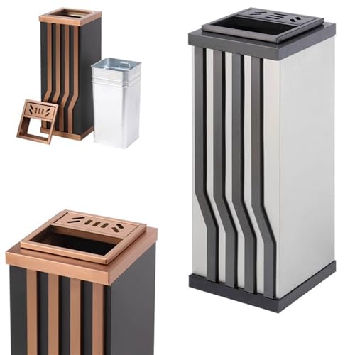 Cubo de basura para edificios de oficinas que elimina colillas 4