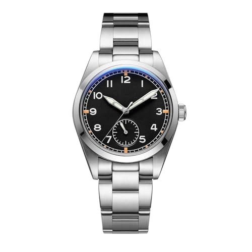 Montre chronographe étanche 100m avec sous-cadran 24H et aiguilles lumineuses