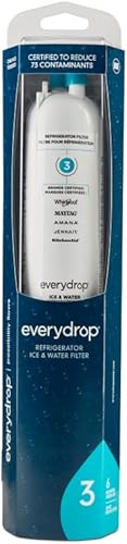 Miniatura 2 de Everydrop by Whirlpool Filtro de grasa para refrigerador Ice and Water 3, EDR3RXD1, paquete individual y Whirlpool 6800 Filtro de grasa para