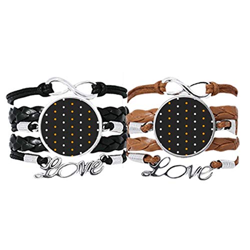 Bracelet Amour Couple Cuir Corde la Dot Joyeux Halloween bijoux duo