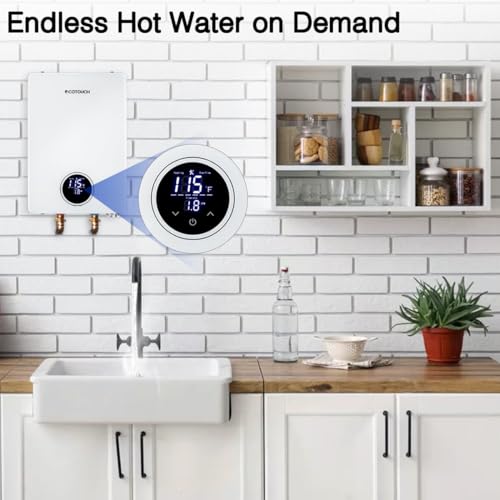 Tankless Water Heater Electric, ECOTOUCH 14kW 240V on Demand Electric