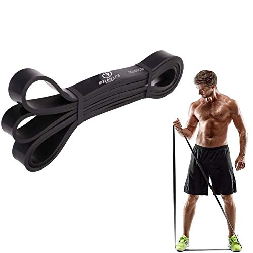 Kit Super Band Média e Forte Elástico Extensor e Âncora de Porta Bravus Sport