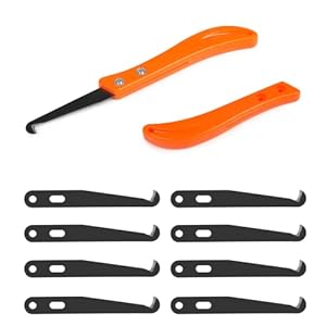 FOCCTS 10 stuks tegelscharniergereedschap, voegenverwijdering, schrapen, zijgereedschap voor het verstemmen van de keuken, badkamer, tegelopening, schraper, haken, voegengereedschap, siliconen afdichtmiddel gereedschap