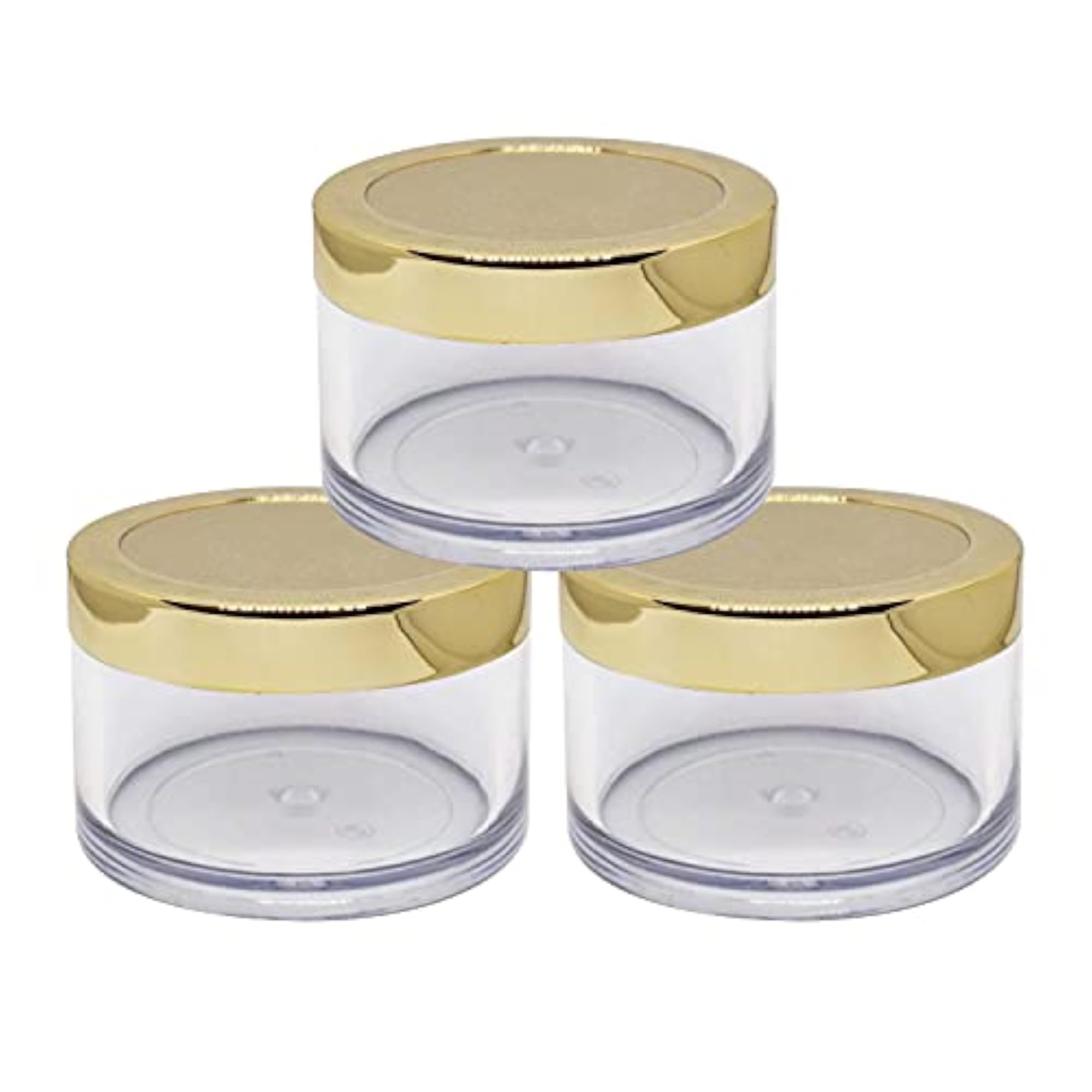 Empty Cosmetic Containers, Acrylic Jars, Pack of 3