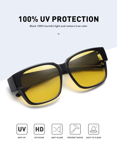 MEETSUN Oversized Fit Over Glasses Sunglasses for Women Men Trendy Polarized UV Protection Sun Glasses for Driving2