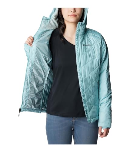 Image of Columbia Women's Omni-Heat Reflective Heavenly Hooded Hiking & Trekking Down Standard Length Jacket