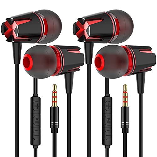 MUNSKT 2pack Earphones In-Ear Headphones Wired with High Sensitivity Microphone - Noise Isolating, Definition Sound for iPhone, iPad, Smartphone, MP3 Players, etc. MUNSKT 2pack Earphones In-Ear Headphones Wired with High Sensitivity Microphone - Noise Isolating, Definition Sound for iPhone, iPad, Smartphone, MP3 Players, etc.