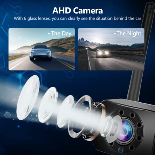 Hodozzy Wireless Digital Reversing Camera Set including 4.3 Inch IPS Screen Monitor and AHD Camera Night Vision Waterproof IP68 Backup Reversing Camera - Image 4